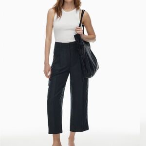 Aritzia Effortless Cropped Linen Pant